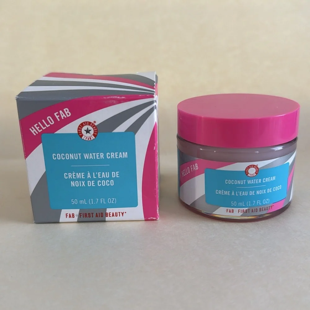 FIRST AID BEAUTY Hello FAB Coconut Water Cream 1.7oz $36 NIB Discontinued HTF